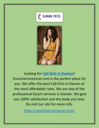 Call Girls In Daman | Escortservicesurat.com