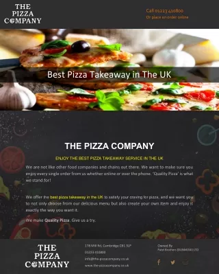 Best Pizza Takeaway in The UK
