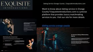 dating service orange county