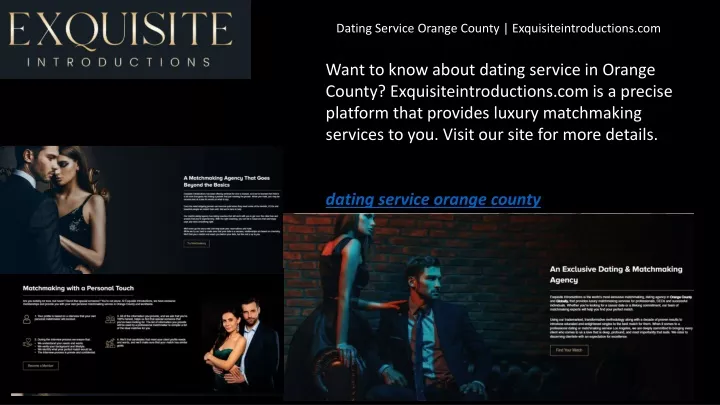 dating service orange county
