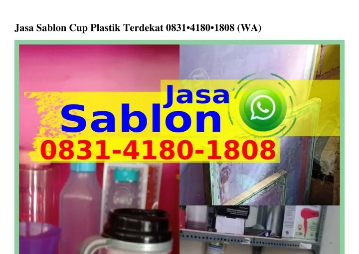 jasa sablon cup plastik terdekat 0831 4180 1808 wa