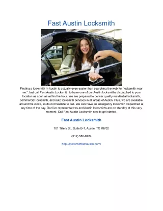 fast austin locksmith