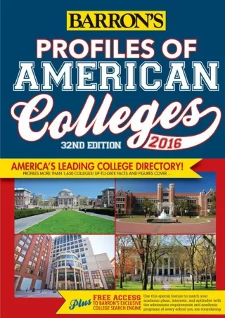 DOWNLOAD Profiles of American Colleges 2016 Barron s Profiles of American