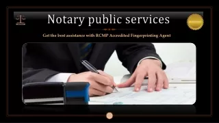 Commissioner of Oaths - Notary public