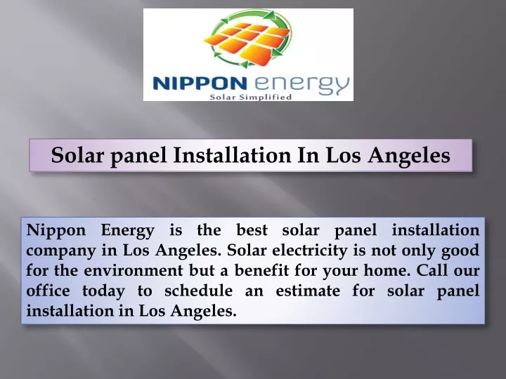 solar panel i nstallation in los angeles