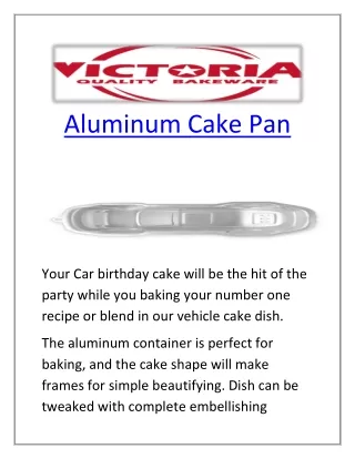 Aluminum Cake Pan