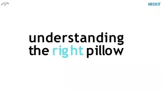 understanding the right pillow