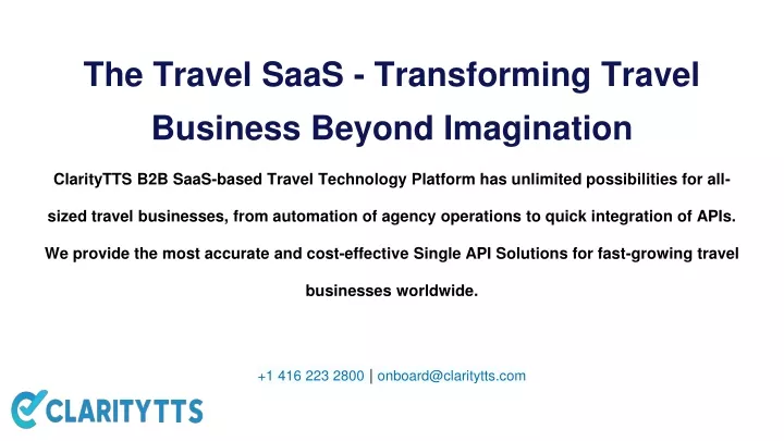 the travel saas transforming travel business beyond imagination