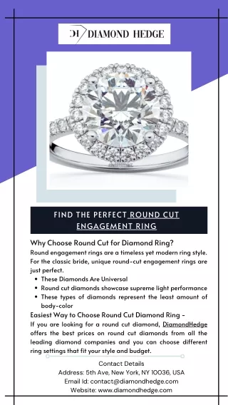 Find the perfect Round Cut Engagement Ring