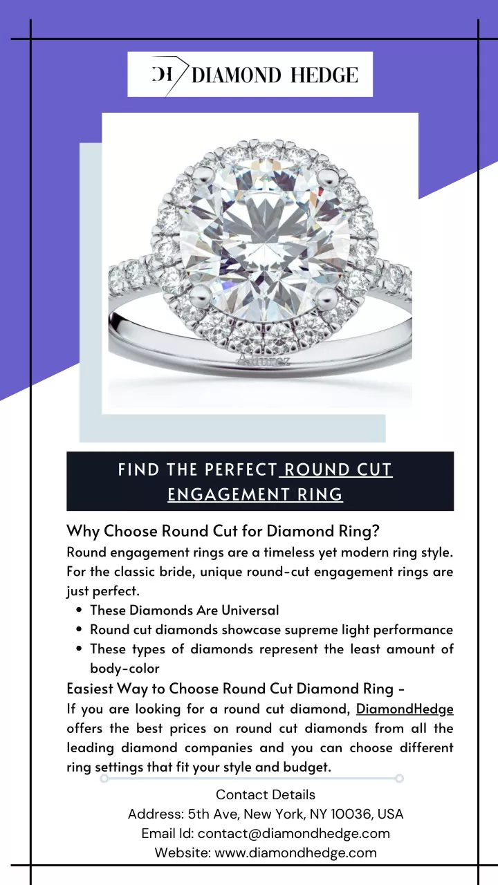 find the perfect round cut engagement ring