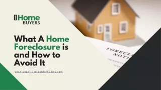 what a home foreclosure is and how to avoid it