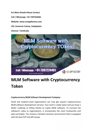 for more details please contact