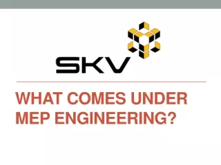 What comes under MEP engineering