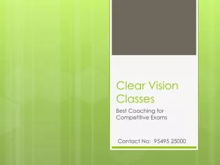 clear vision classes