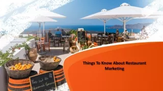 Things To Know About Restaurant Marketing