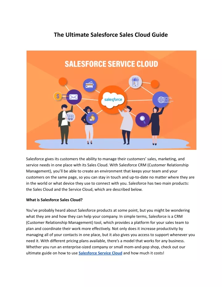 the ultimate salesforce sales cloud guide
