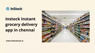 instock instant grocery delivery app in chennai