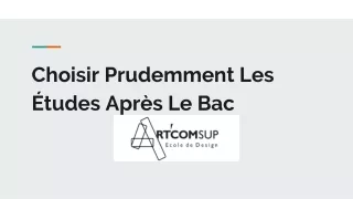 Choisir Prudemment Les Études Après Le Bac