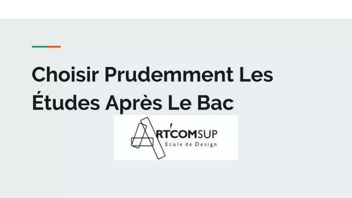 PPT - Choisir Prudemment Les Études Après Le Bac PowerPoint ...