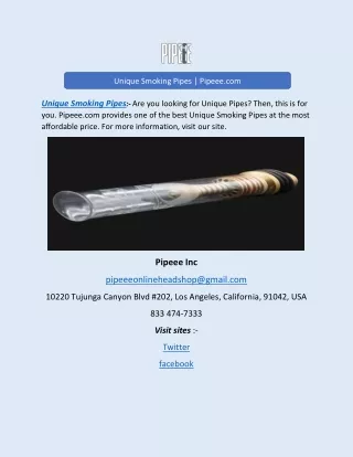 unique smoking pipes pipeee com