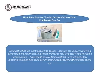 how same day dry cleaning services remove your