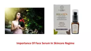 Importance Of Face Serum In Skincare Regime