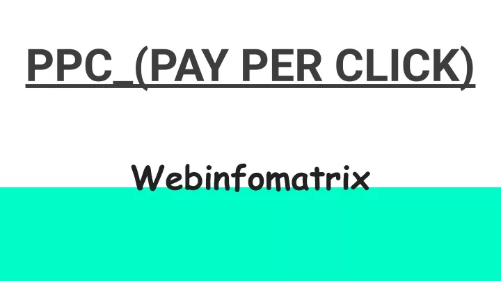 ppc pay per click