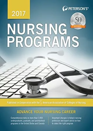 DOWNLOAD Nursing Programs 2017
