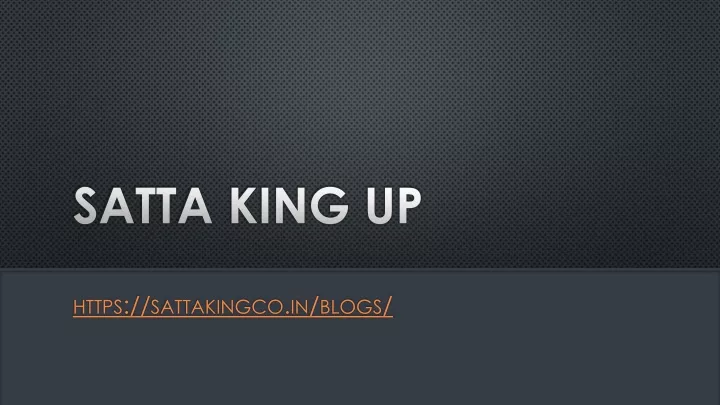 satta king up