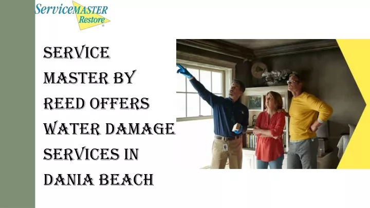 service master by reed offers water damage