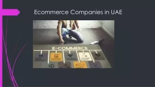 Ecommerce Companies in UAE