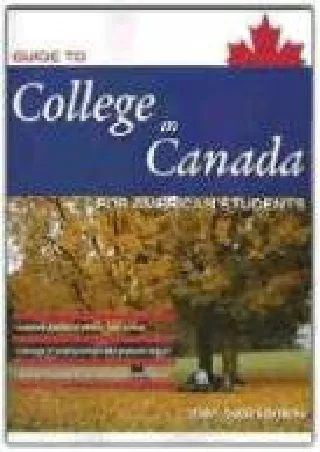 EPUB Guide to College in Canada for American Students