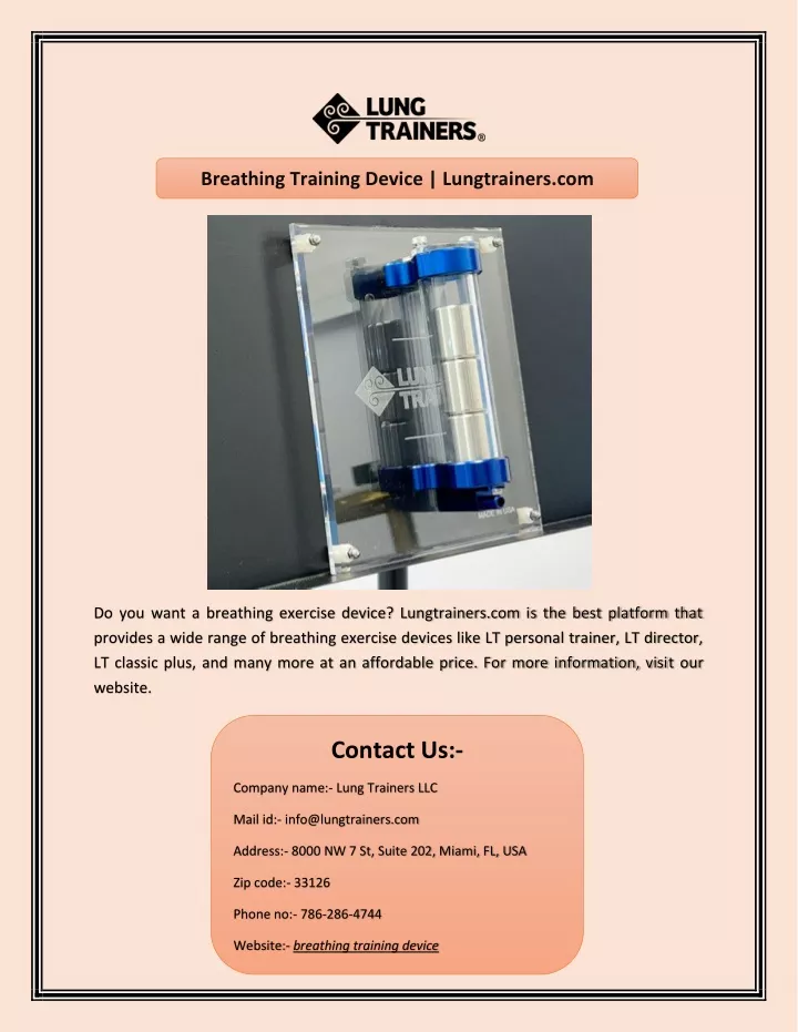 breathing training device lungtrainers com