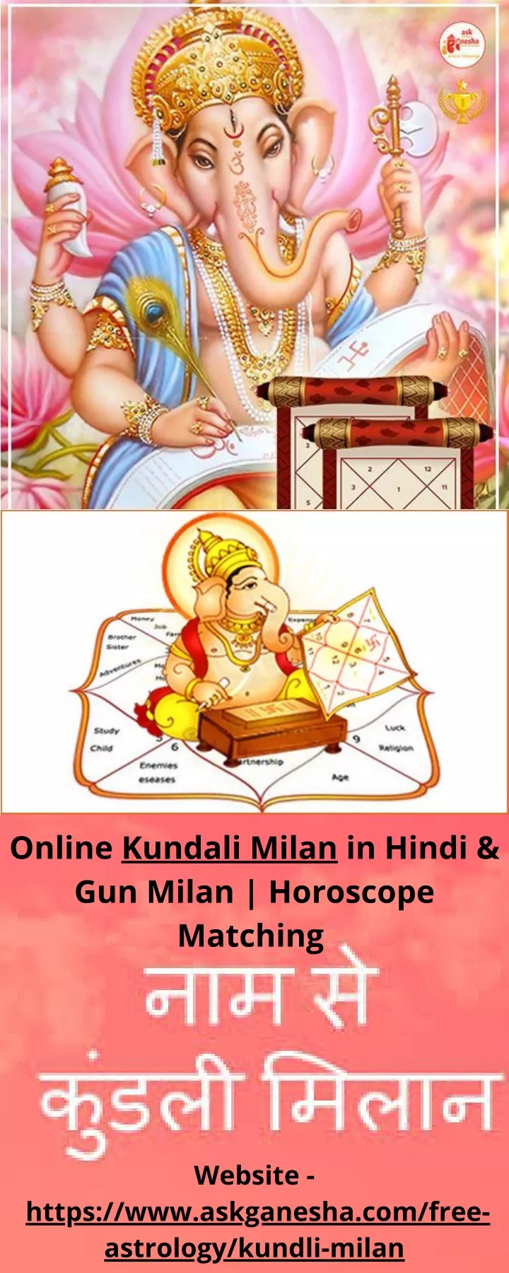 online kundali milan in hindi gun milan horoscope