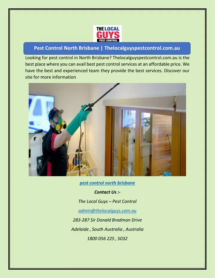 PPT Pest Control North Brisbane