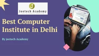 Best Computer Institute in Delhi