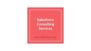 Salesforce Consulting Services
