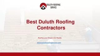 Best Duluth Roofing Contractors