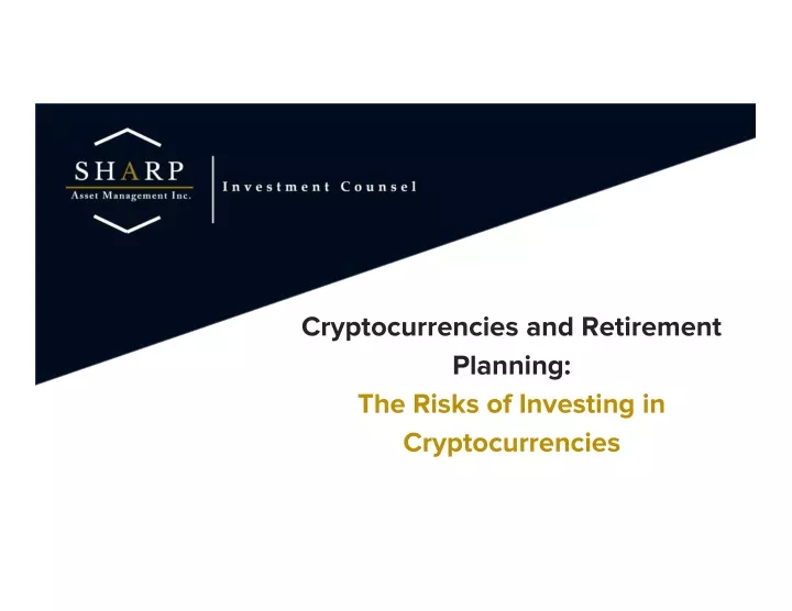 cryptocurrencies and retirement planning