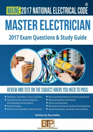 READING Maine 2017 Master Electrician Study Guide