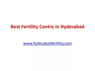 Best Fertility Centre in Hyderabad