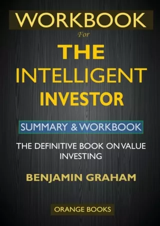 EBOOK WORKBOOK For The Intelligent Investor The Definitive Book on Value