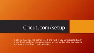 cricut.com/setup