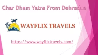 char dham yatr a from dehradun