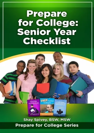 DOWNLOAD Prepare for College Senior Year Checklist