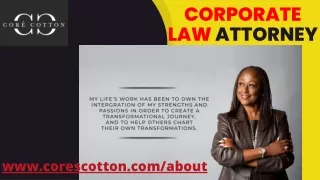 CORPORATE LAW ATTORNEY I CORESCOTTAN