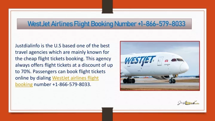 PPT - Westjet Airline Flight Booking Number 1-866-579-8033 PowerPoint ...