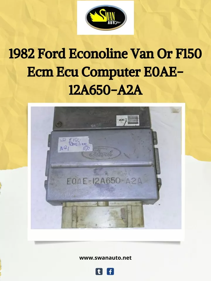 1982 ford econoline van or f150 ecm ecu computer