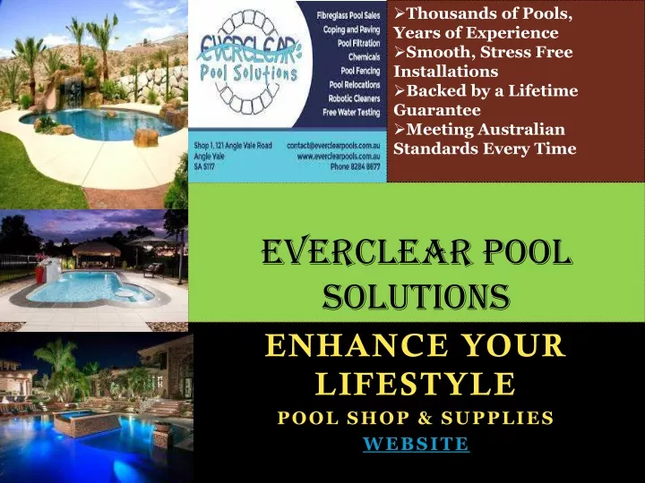 thousands of pools years of experience smooth