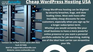 Cheap WordPress Hosting USA  28-6-22